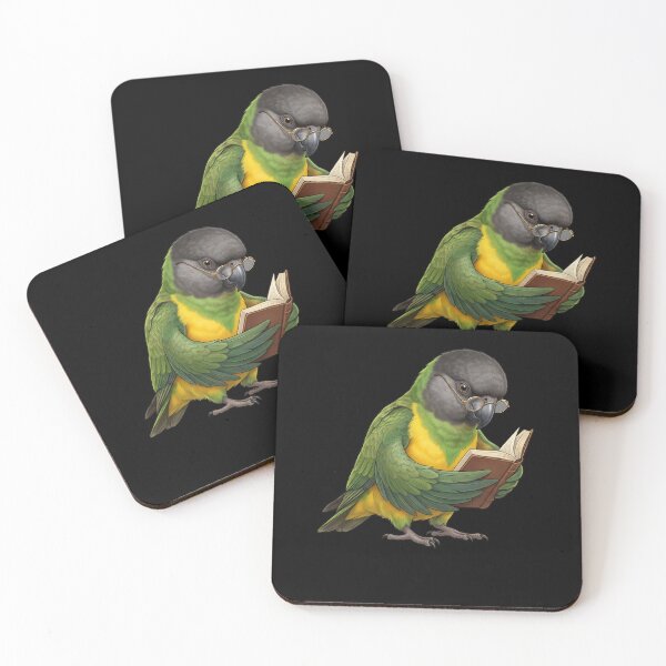 Item preview, Funny Senegal Parrots Reading Book Bird Lover designed and sold by TerryConnells.