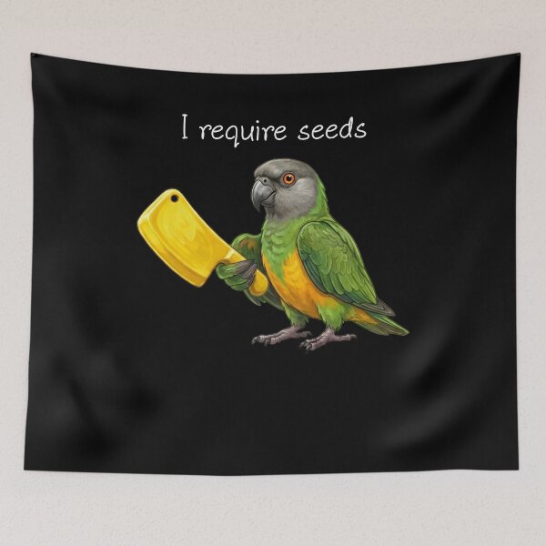 Item preview, Funny Senegal Parrot Require Seeds Bird Lover designed and sold by TerryConnells.