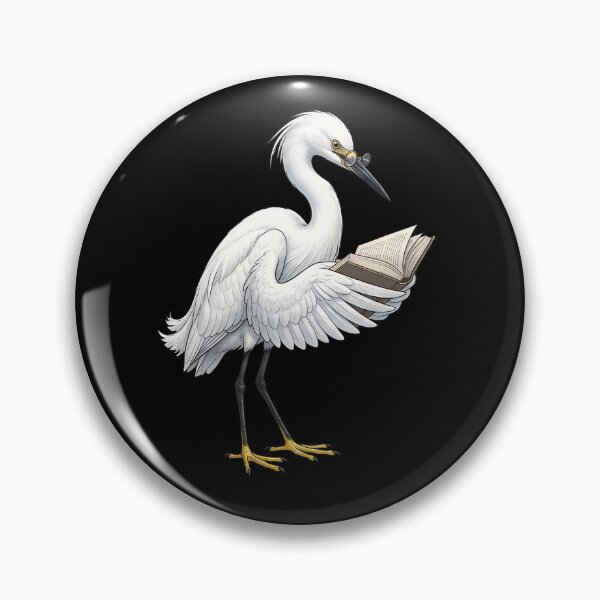 Item preview, Funny Snowy Egret Reading Book Bird Lover Birding designed and sold by TerryConnells.