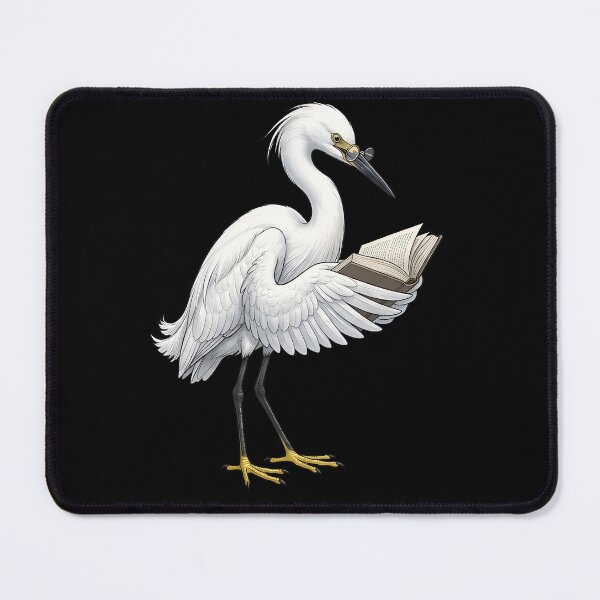 Item preview, Funny Snowy Egret Reading Book Bird Lover Birding designed and sold by TerryConnells.