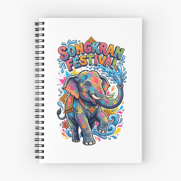 Item preview, Elephant Powder Face Traditional Thai Water Songkran Festival Art designed and sold by Tong4130.