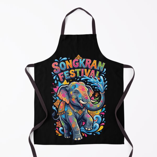 Item preview, Elephant Powder Face Traditional Thai Water Songkran Festival Art designed and sold by Tong4130.