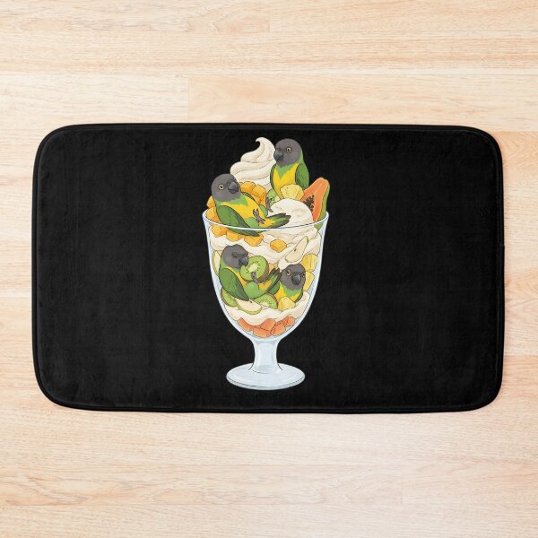 Item preview, Funny Senegal Parrots in Ice Cream Dessert designed and sold by DoodleTortle.