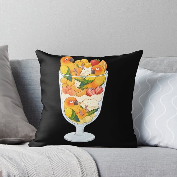 Item preview, Funny Sun Conure Parrots in Ice Cream Dessert designed and sold by DoodleTortle.