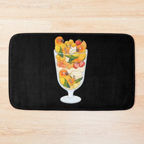 Item preview, Funny Sun Conure Parrots in Ice Cream Dessert designed and sold by DoodleTortle.