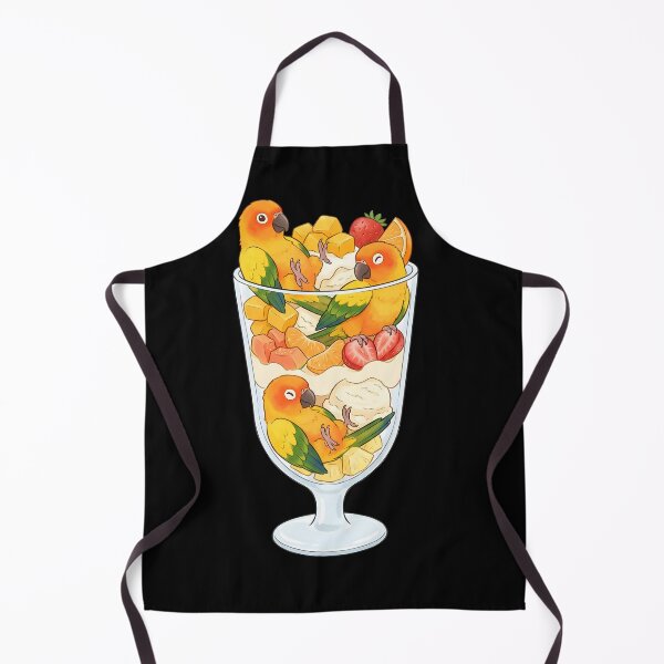 Item preview, Funny Sun Conure Parrots in Ice Cream Dessert designed and sold by DoodleTortle.