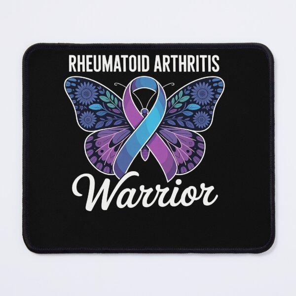 Item preview, RA Rheumatoid Arthritis Awareness Warrior Floral Butterfly  designed and sold by clothesy7.