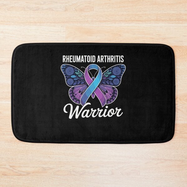 Item preview, RA Rheumatoid Arthritis Awareness Warrior Floral Butterfly  designed and sold by clothesy7.