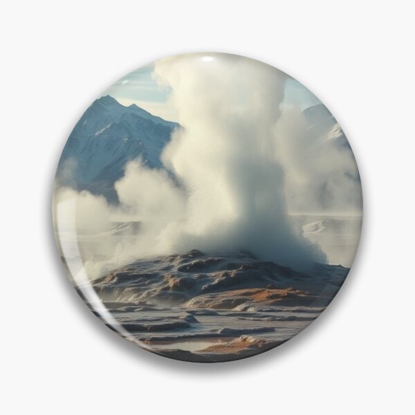 Item preview, Steaming Geothermal Pools and Snowy Peaks designed and sold by Vida e Arte.
