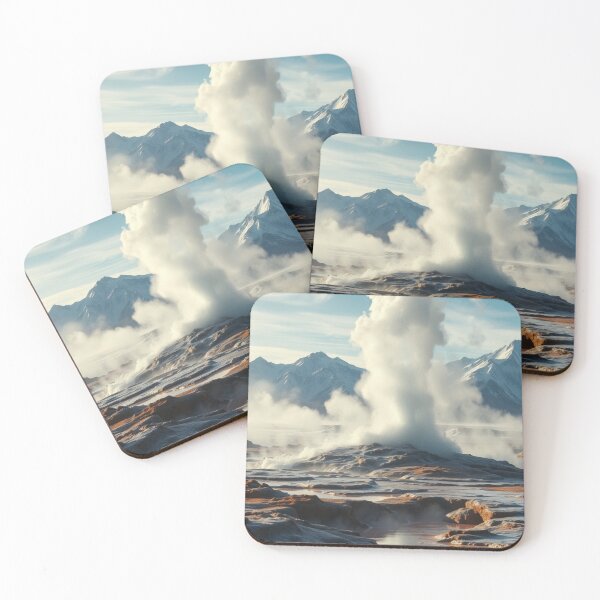 Item preview, Steaming Geothermal Pools and Snowy Peaks designed and sold by Vida e Arte.