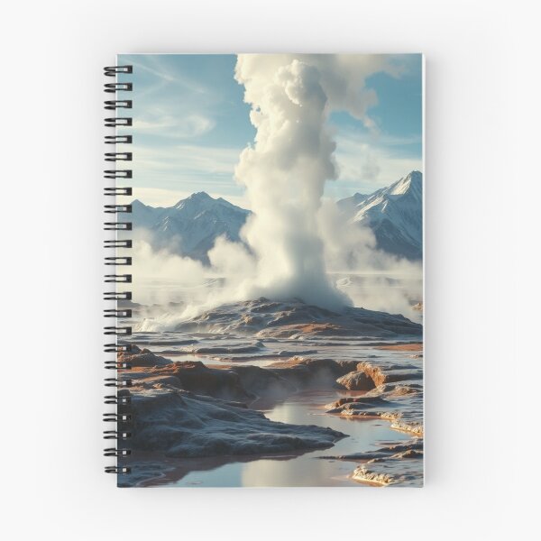 Item preview, Steaming Geothermal Pools and Snowy Peaks designed and sold by Vida e Arte.