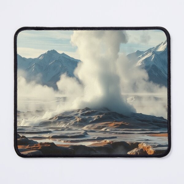 Item preview, Steaming Geothermal Pools and Snowy Peaks designed and sold by Vida e Arte.