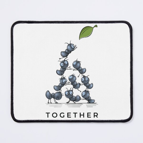 Item preview, Ant Teamwork – Together Illustration designed and sold by Sklines Art | Mrz Danelli.
