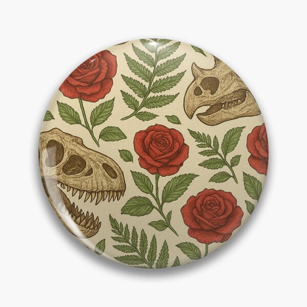 Item preview, Pattern for Dino Skulls and Roses designed and sold by RGreen101.