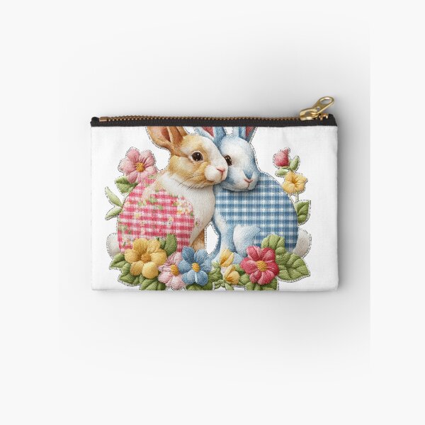 Item preview, Cute Patchwork Bunny Rabbits – Cottagecore Easter Bunny Design, Pastel Spring Bunny designed and sold by Winarrts.
