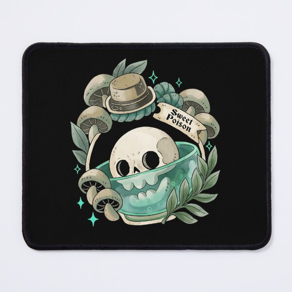 Item preview, Sweet Poison Pastel Goth Skull and Mushrooms Aesthetic designed and sold by haitrieuic96.
