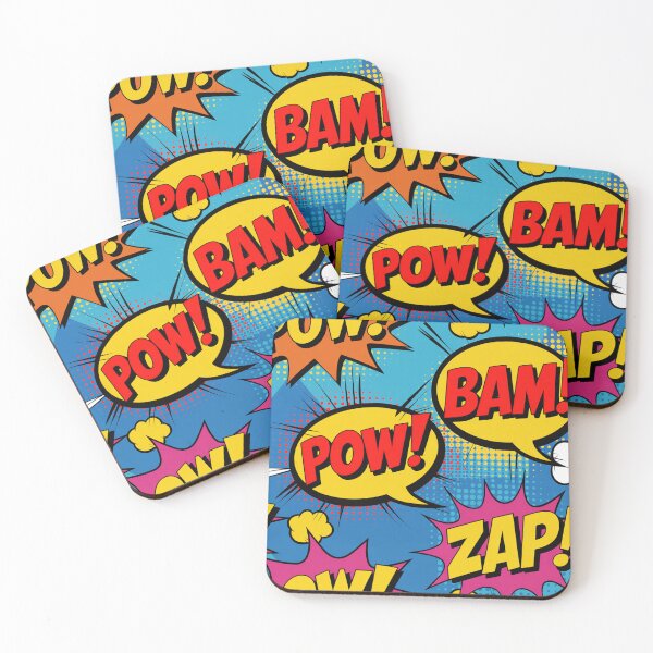 Item preview, Vibrant Comic Book POW BAM ZAP Seamless Pattern designed and sold by Midnight Veil Designs.