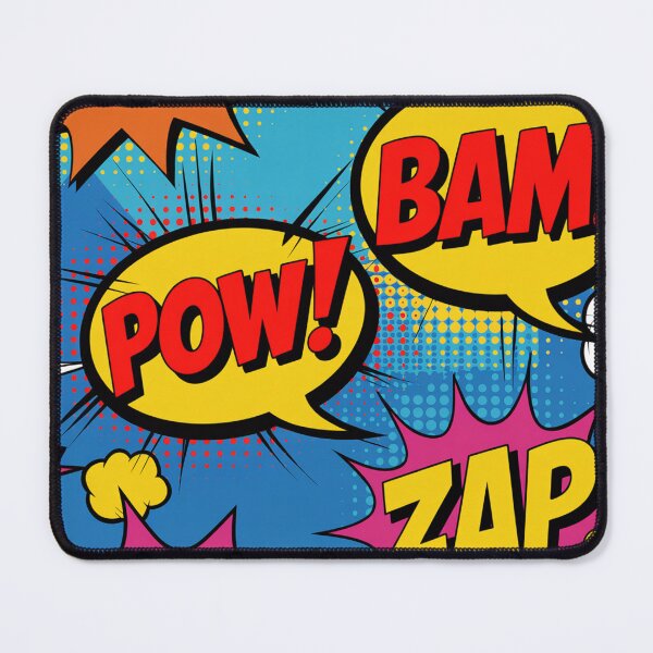 Item preview, Vibrant Comic Book POW BAM ZAP Seamless Pattern designed and sold by Midnight Veil Designs.