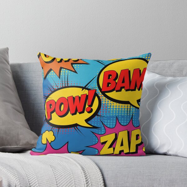 Item preview, Vibrant Comic Book POW BAM ZAP Seamless Pattern designed and sold by Midnight Veil Designs.