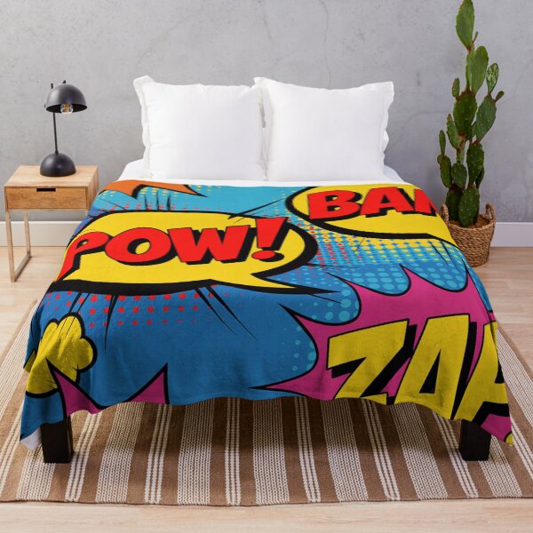 Item preview, Vibrant Comic Book POW BAM ZAP Seamless Pattern designed and sold by Midnight Veil Designs.