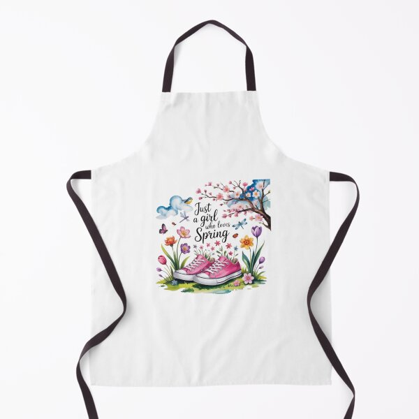 Item preview, Just a Girl Who Loves Spring T-Shirt – Floral Cottagecore Sneaker Design for Nature Lovers & Spring Gift Buyers designed and sold by GemBob Creations.