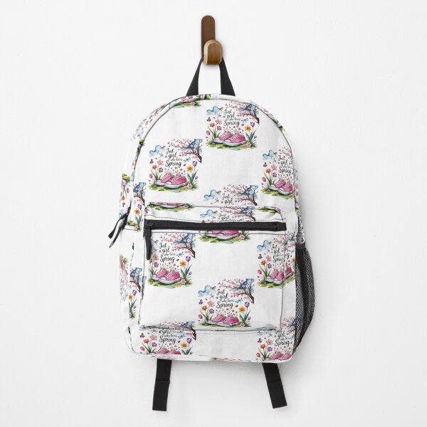 Item preview, Just a Girl Who Loves Spring T-Shirt – Floral Cottagecore Sneaker Design for Nature Lovers & Spring Gift Buyers designed and sold by GemBob Creations.