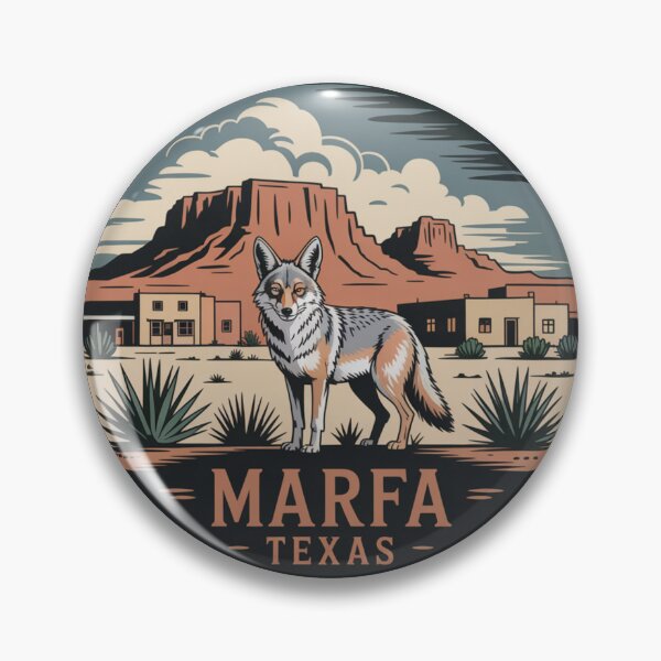 Item preview, Marfa Texas Coyote: Southwestern Desert  designed and sold by CircinusStore.