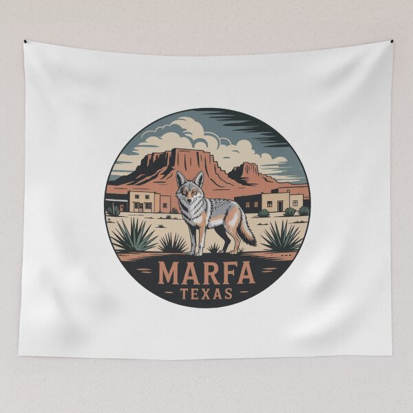 Item preview, Marfa Texas Coyote: Southwestern Desert  designed and sold by CircinusStore.