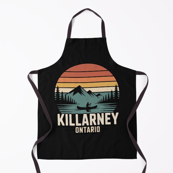 Item preview, Killarney Ontario - Killarney Ontario Retro Mountain Lake Scene designed and sold by JessArty ⭐⭐⭐⭐⭐.