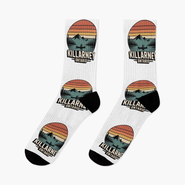 Item preview, Killarney Ontario - Killarney Ontario Retro Mountain Lake Scene designed and sold by JessArty ⭐⭐⭐⭐⭐.