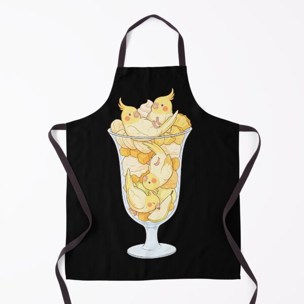 Item preview, Funny Yellow Cockatiel Parrots in Ice Cream Dessert designed and sold by DoodleTortle.