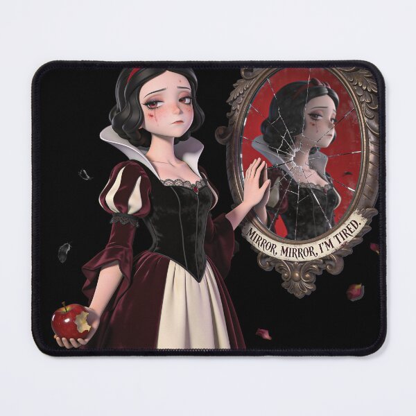 Item preview, Mirror, mirror on the wall… I'm tired – Gothic princess in Burnout designed and sold by Panda LuL Art.