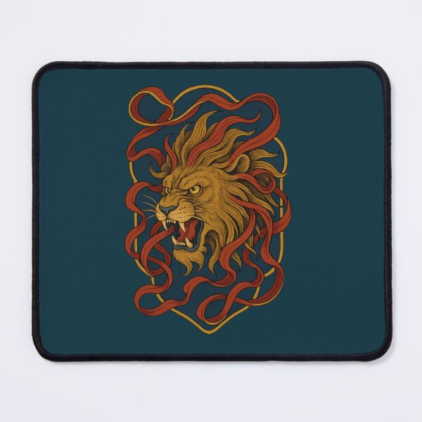 Item preview, Lion Wrapped in Flowing Fire designed and sold by EdvvinStudios.