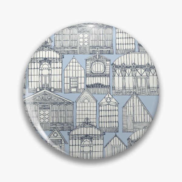 Item preview, Victorian greenhouses navy designed and sold by scrummy.