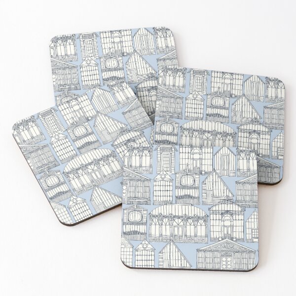 Item preview, Victorian greenhouses navy designed and sold by scrummy.