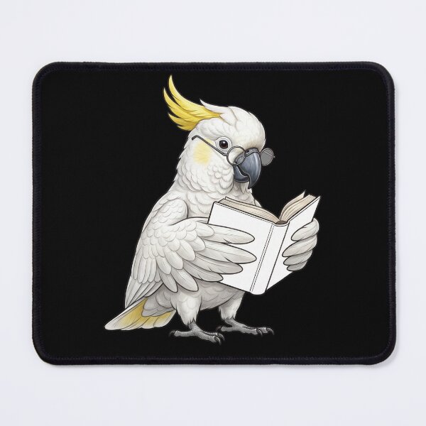 Item preview, Funny Sulphur-crested Cockatoo Parrots Reading Book Bird Lover designed and sold by TerryConnells.
