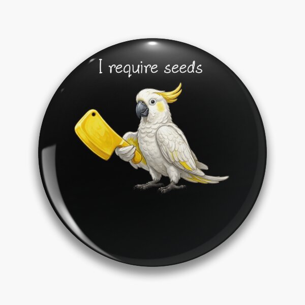 Item preview, Funny Sulphur-crested Cockatoo Parrot Require Seeds Bird Lover designed and sold by TerryConnells.