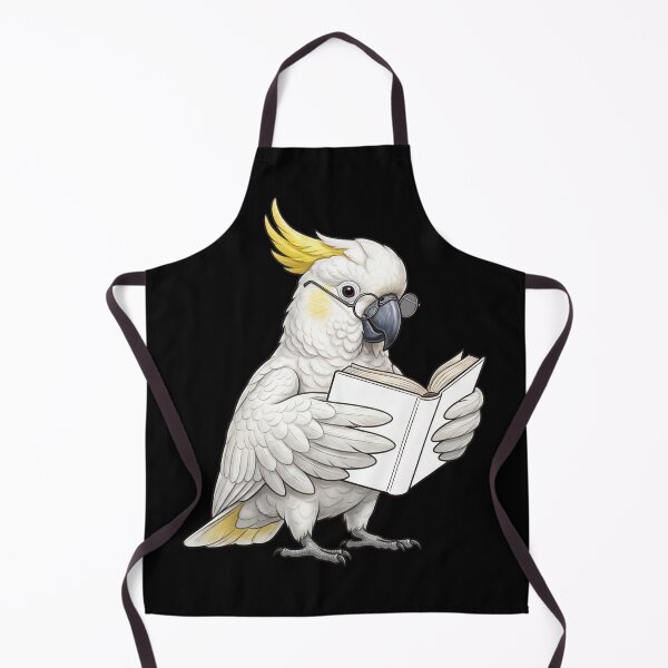 Item preview, Funny Sulphur-crested Cockatoo Parrots Reading Book Bird Lover designed and sold by TerryConnells.