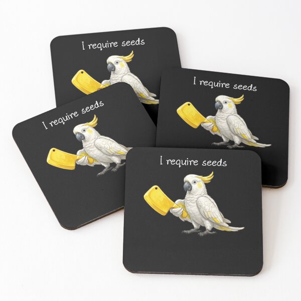Item preview, Funny Sulphur-crested Cockatoo Parrot Require Seeds Bird Lover designed and sold by TerryConnells.