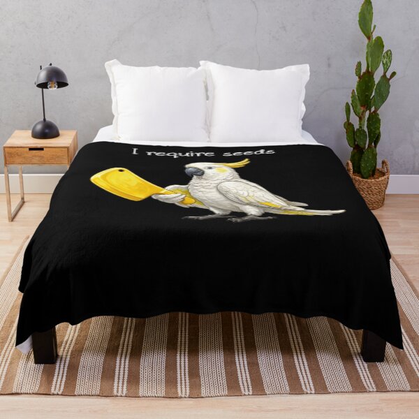 Item preview, Funny Sulphur-crested Cockatoo Parrot Require Seeds Bird Lover designed and sold by TerryConnells.