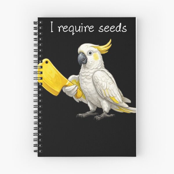 Item preview, Funny Sulphur-crested Cockatoo Parrot Require Seeds Bird Lover designed and sold by TerryConnells.