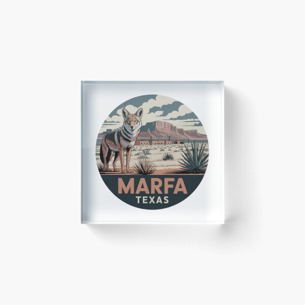 Item preview, Marfa Texas: Desert Scene with Coyote  designed and sold by CircinusStore.