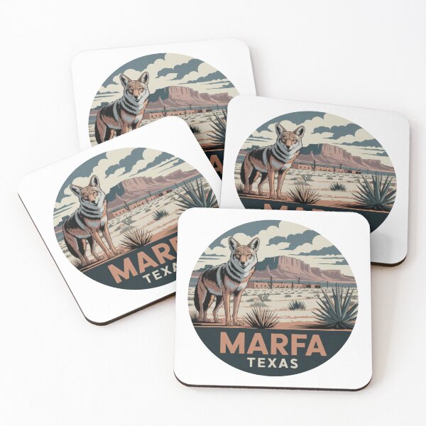Item preview, Marfa Texas: Desert Scene with Coyote  designed and sold by CircinusStore.