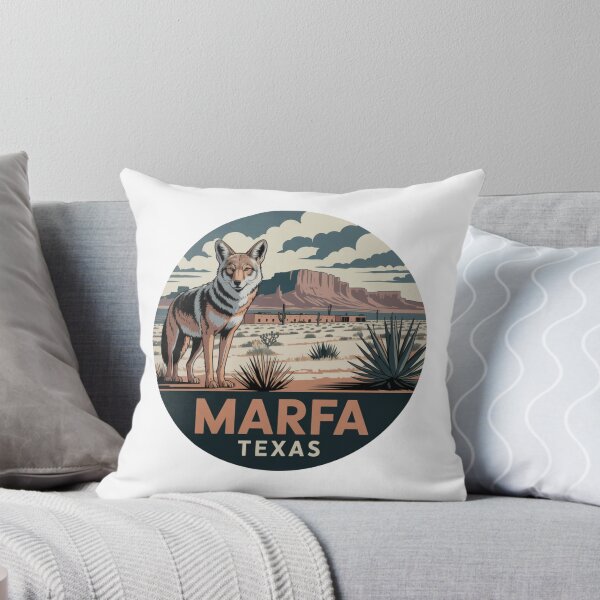 Item preview, Marfa Texas: Desert Scene with Coyote  designed and sold by CircinusStore.