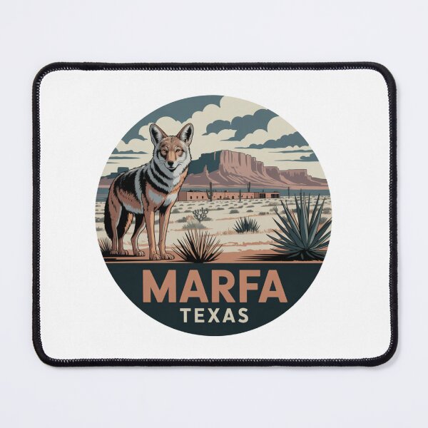 Item preview, Marfa Texas: Desert Scene with Coyote  designed and sold by CircinusStore.