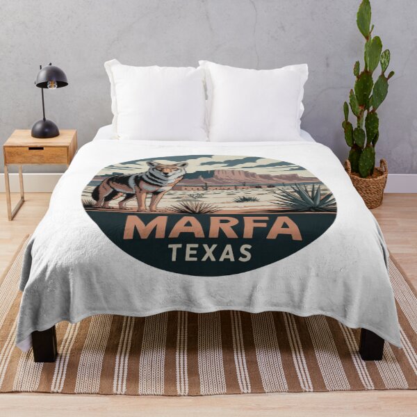 Item preview, Marfa Texas: Desert Scene with Coyote  designed and sold by CircinusStore.
