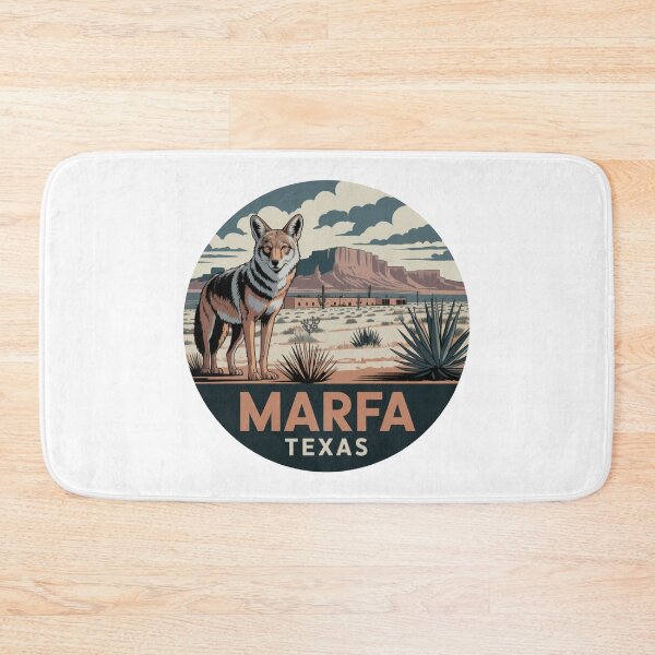 Item preview, Marfa Texas: Desert Scene with Coyote  designed and sold by CircinusStore.