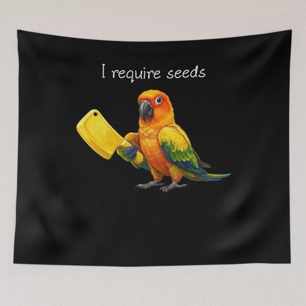Item preview, Funny Sun Conure Parrot Require Seeds Bird Lover designed and sold by TerryConnells.