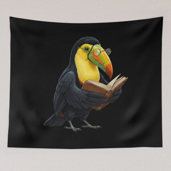 Item preview, Funny Tropical Toucan Reading Book Bird Lover Birding designed and sold by TerryConnells.