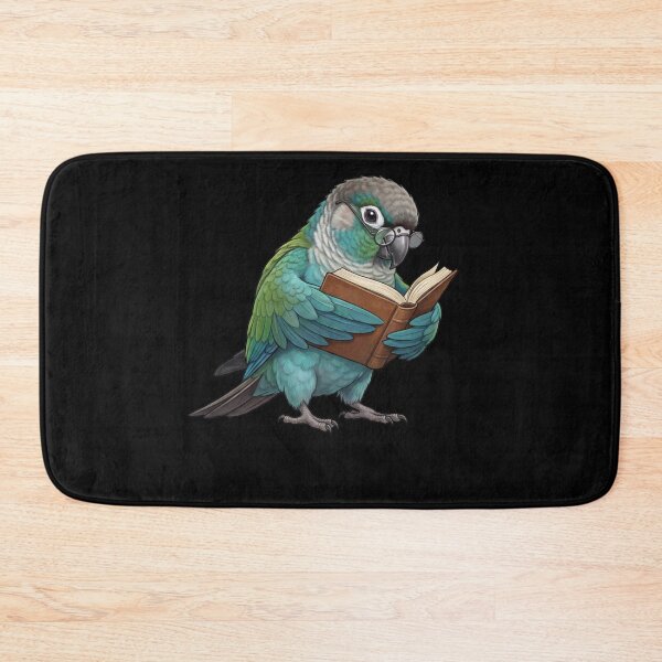 Item preview, Funny Turquoise Green Cheeked Conure Parrots Reading Book Bird Lover designed and sold by TerryConnells.